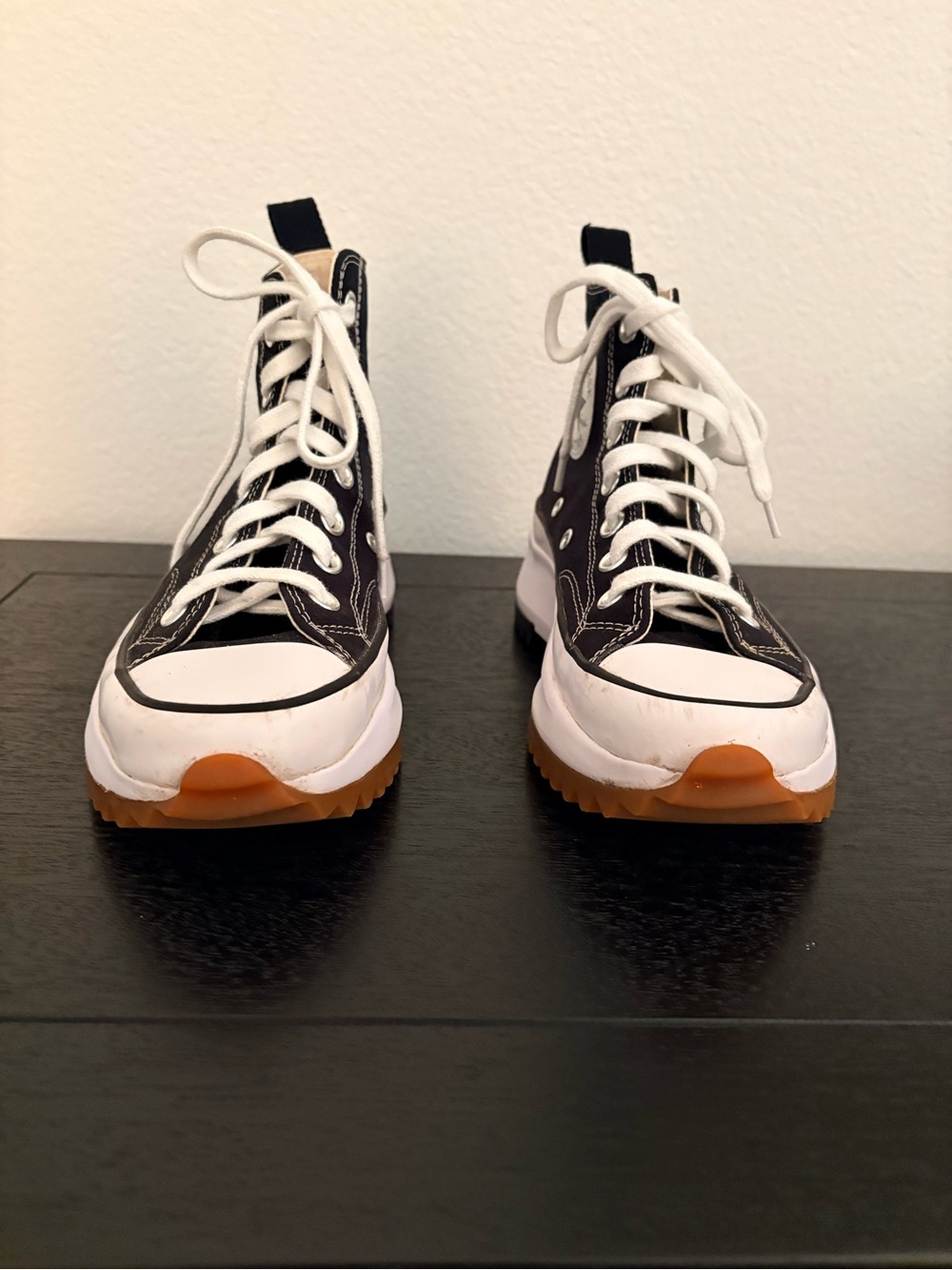Converse Run Star Hike Black Chunky Platform High Top Sneakers Womens 6.5 - Picture 3 of 13